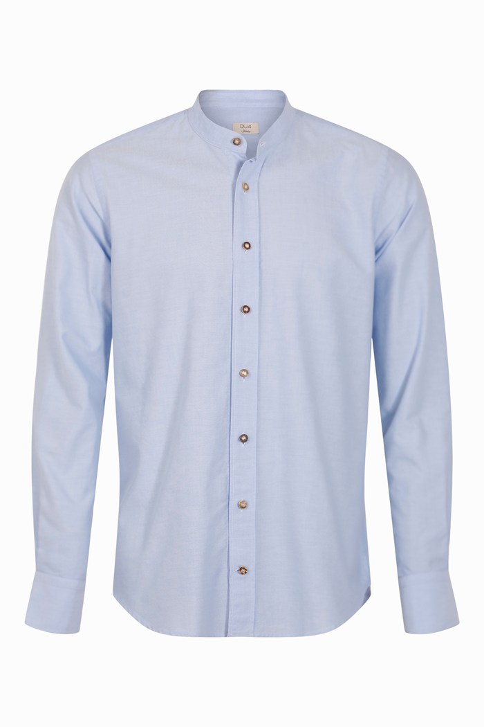 Stehkragenhemd AXEL modernfit Blau
