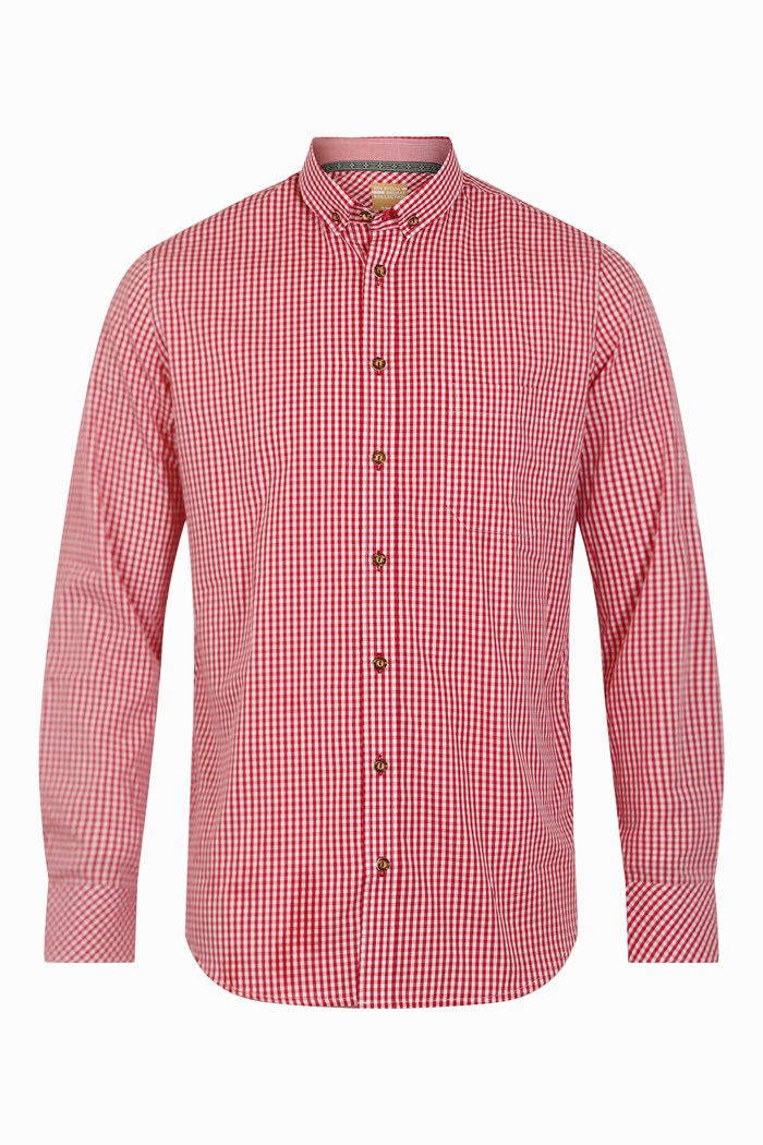 Karo-Hemd KARL modernfit Rot